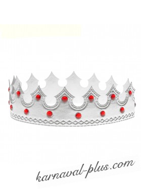 Корона Принц карнавальная, цвет серебро